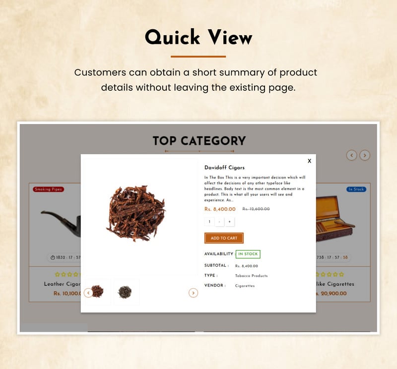 Snuff - Mega Cigar Super Store 2.0 Shopify 主题