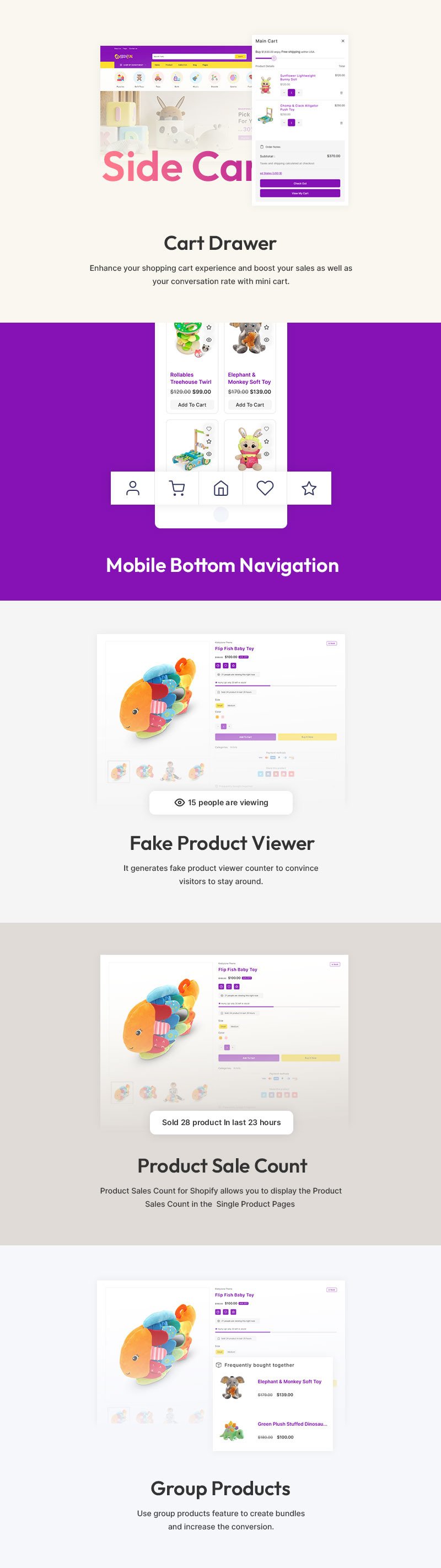 Kiddyzone - 儿童玩具和婴儿时尚大型商店多用途 Shopify 2.0 响应式主题
