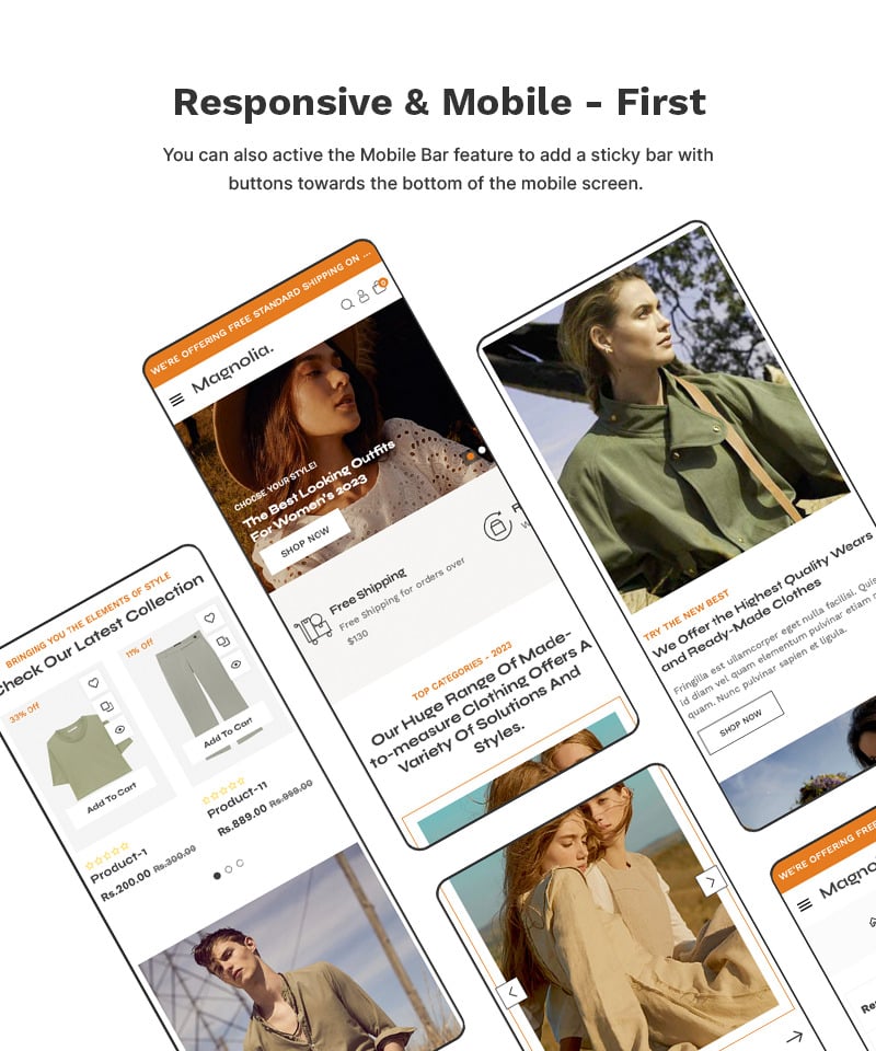 Magnolia - Fashion & Accessory 高级 Shopify 2.0 多用途响应式主题