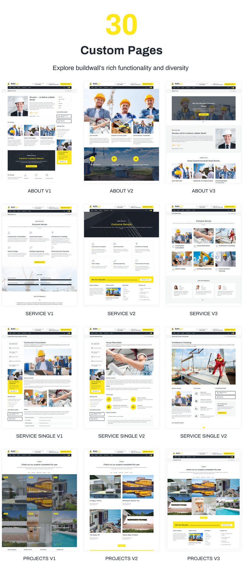 BuildWall - 建筑公司多用途 WordPress 主题 #53591