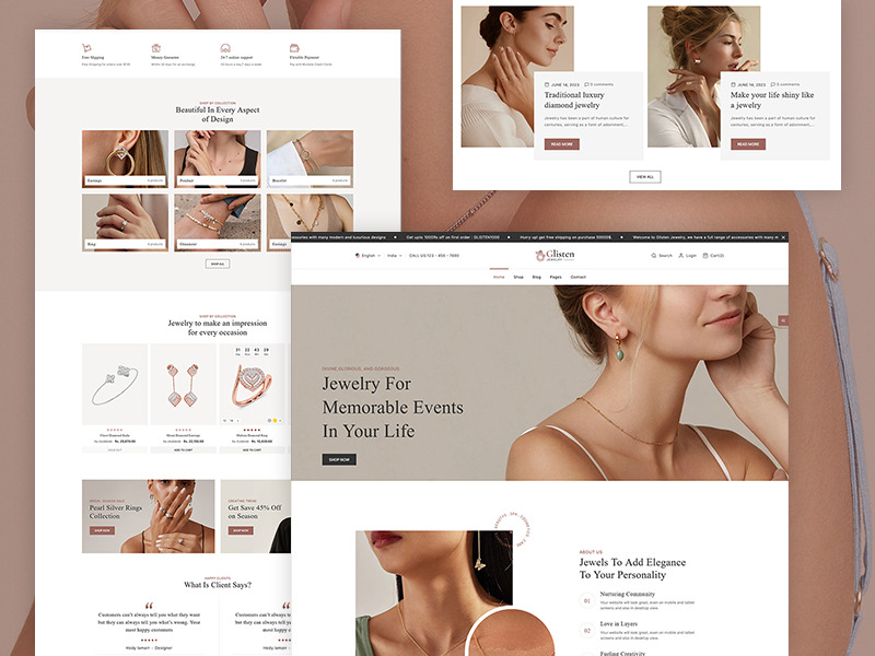 Glisten - 现代珠宝店 Shopify 2.0 响应式主题 #344053