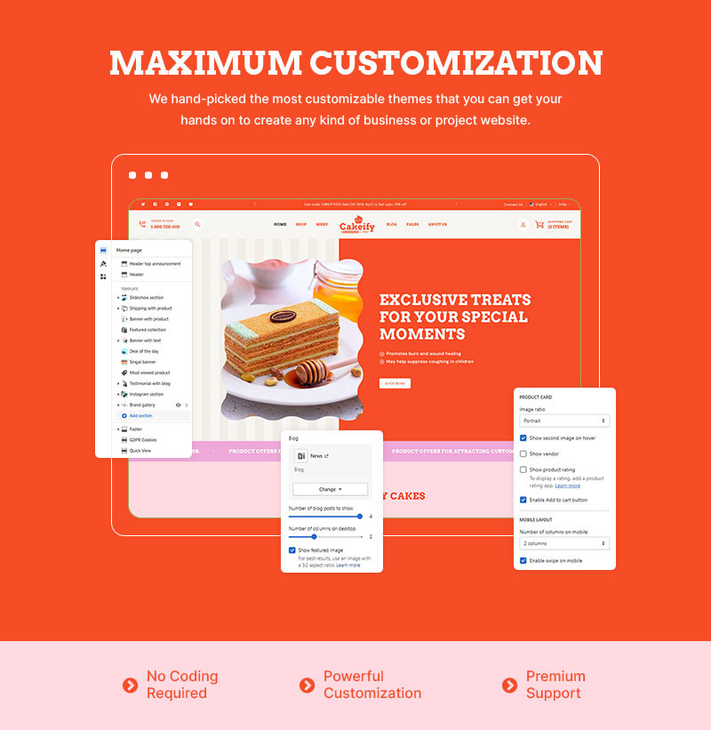 Cakeify-蛋糕烘焙和巧克力糖果店多用途 Shopify 2.0 响应式主题