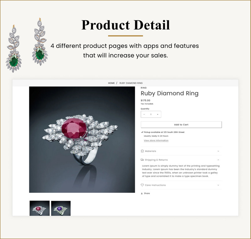 Jewelrix – 珠宝 Shopify 2.0 多用途高级响应主题 #279784