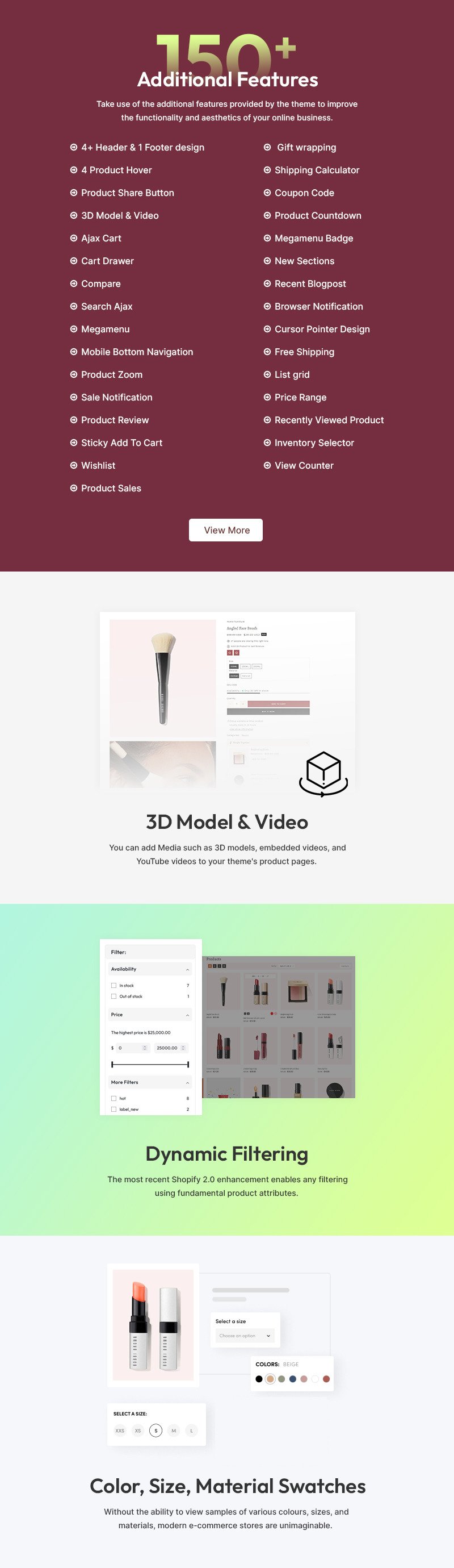 Skinpil - 化妆品、美容和护肤品商店多用途 Shopify 2.0 响应式主题