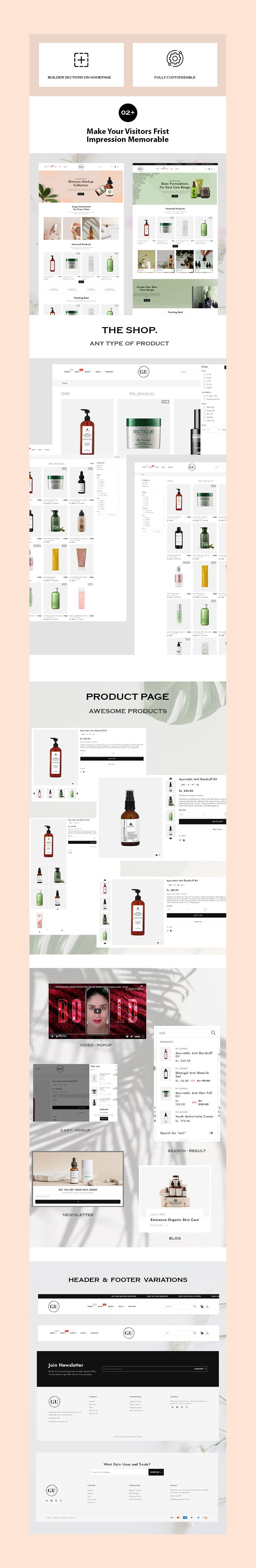 Glowup - Beauty Shopify 2.0 主题 #278425