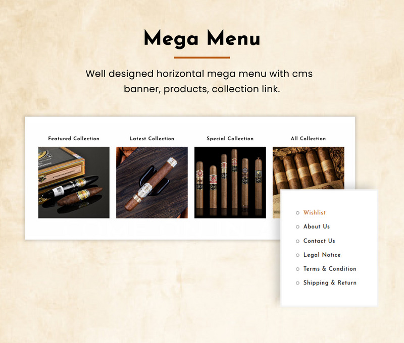 Snuff - Mega Cigar Super Store 2.0 Shopify 主题