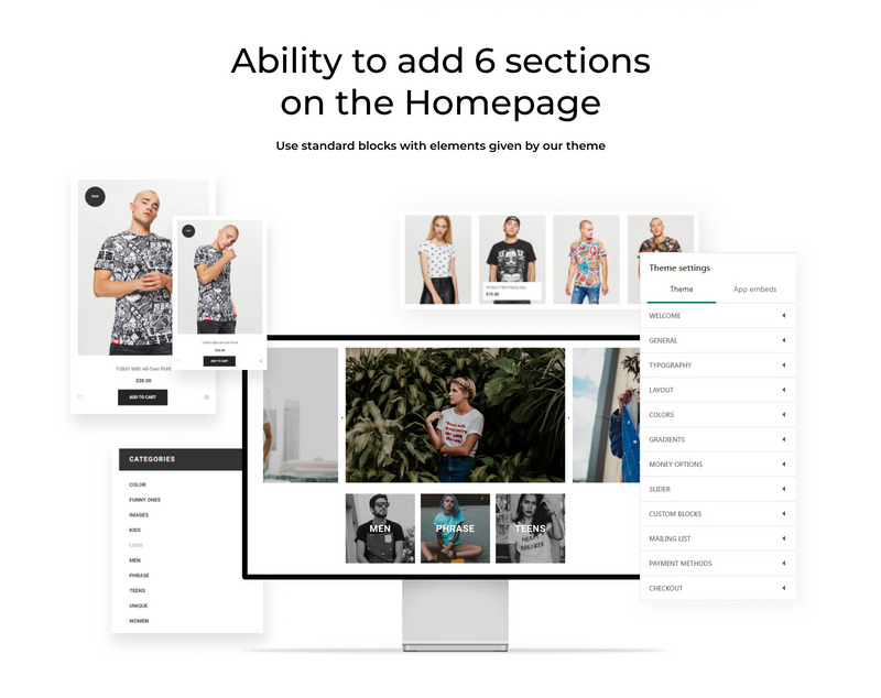 Urban Tee - T 恤商店清洁 Shopify 主题 #75971