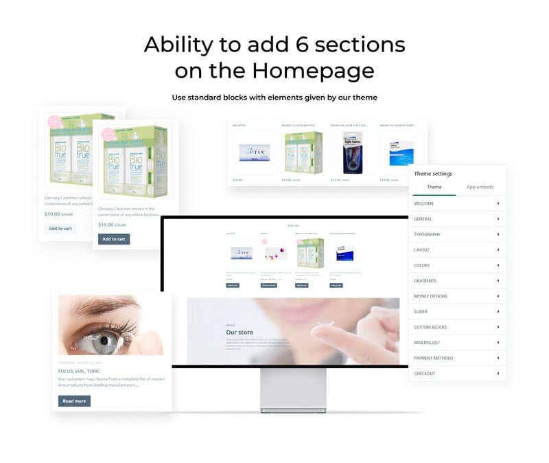 隐形眼镜 - Lens Store Shopify 主题 #63349