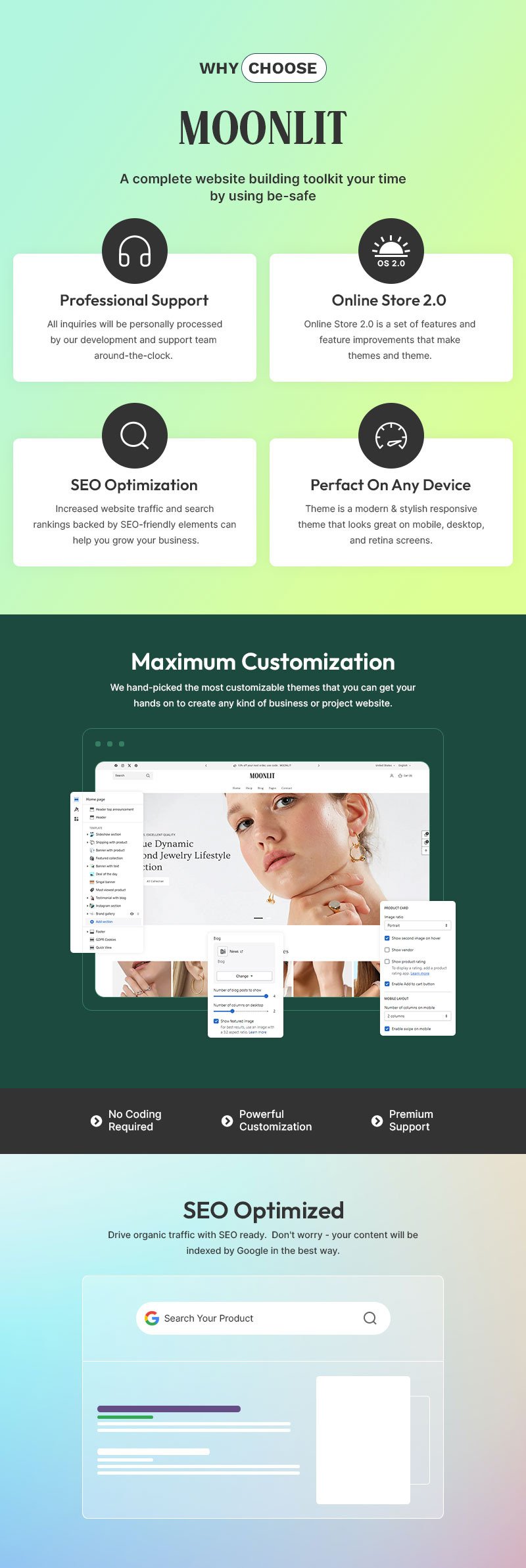 Moonlit - 现代珠宝店 Shopify 2.0 响应式主题 #405871