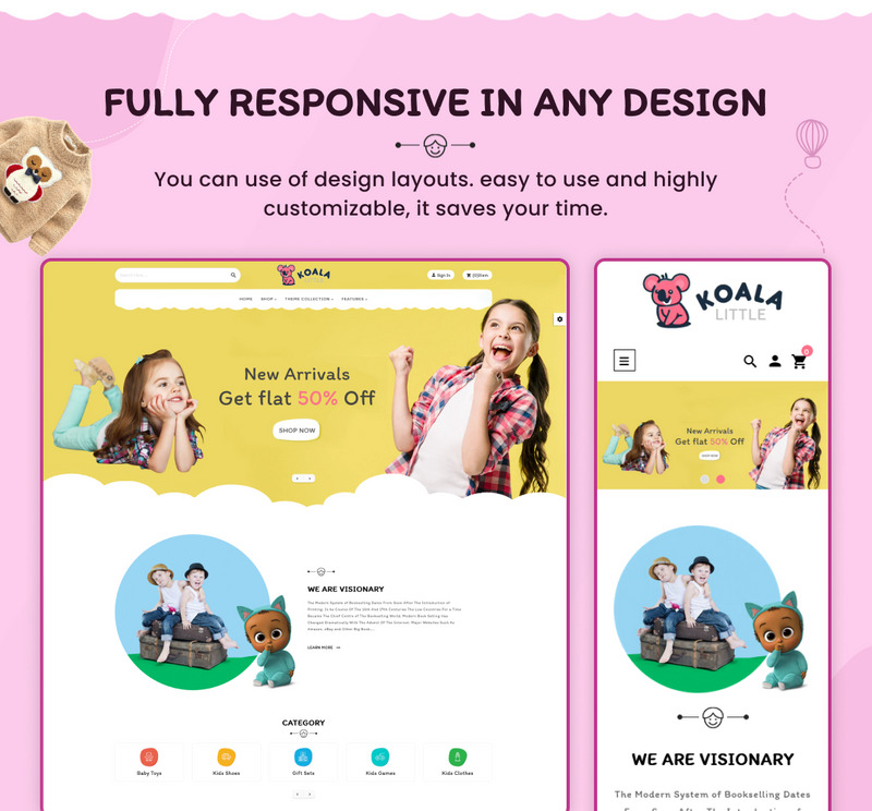 43c9b8466caebfd9b4ae827fc16672e0 Koala Little Kids, Toys, Play, Fashion Shopify 2.0 响应式主题