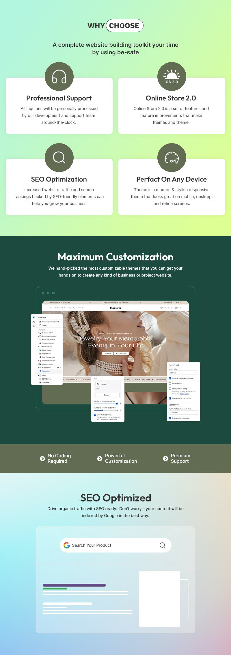 Diamoon-现代珠宝店 Shopify 2.0 响应式主题 #409666