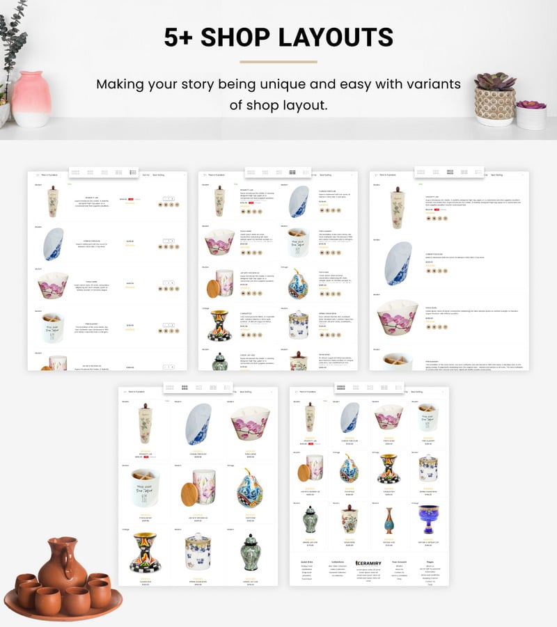 Ceramiry - Ceramic Interior Home Décor Shopify 2.0 响应式模板