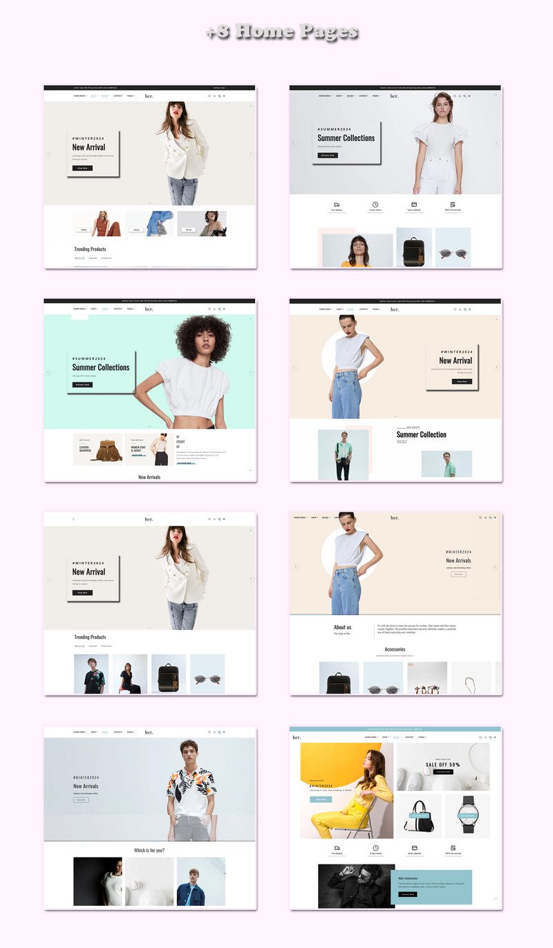 Her Fashion Store - 多用途响应式 Shopify 主题