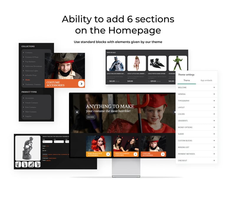 万圣节服装Shopify主题 #55726