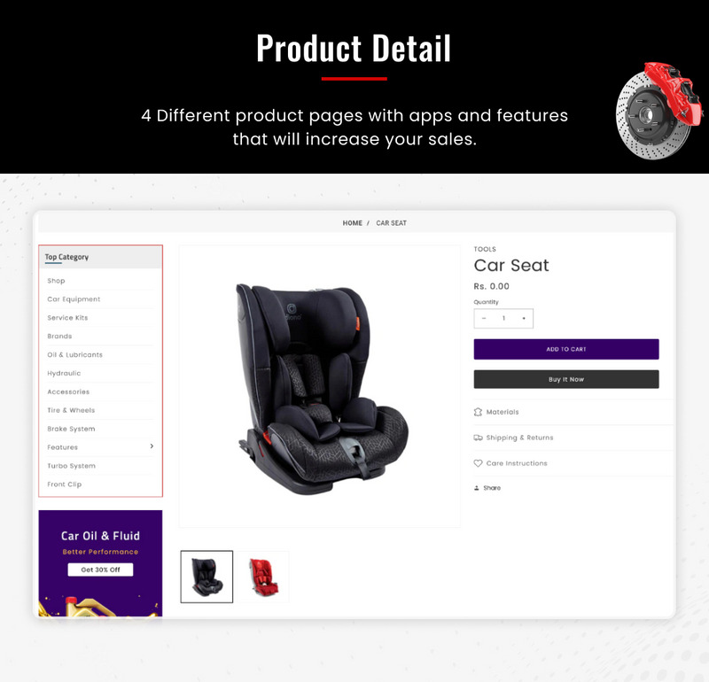 Shoppica Mega Spare–Parts Cars Shopify 2.0 高级响应主题