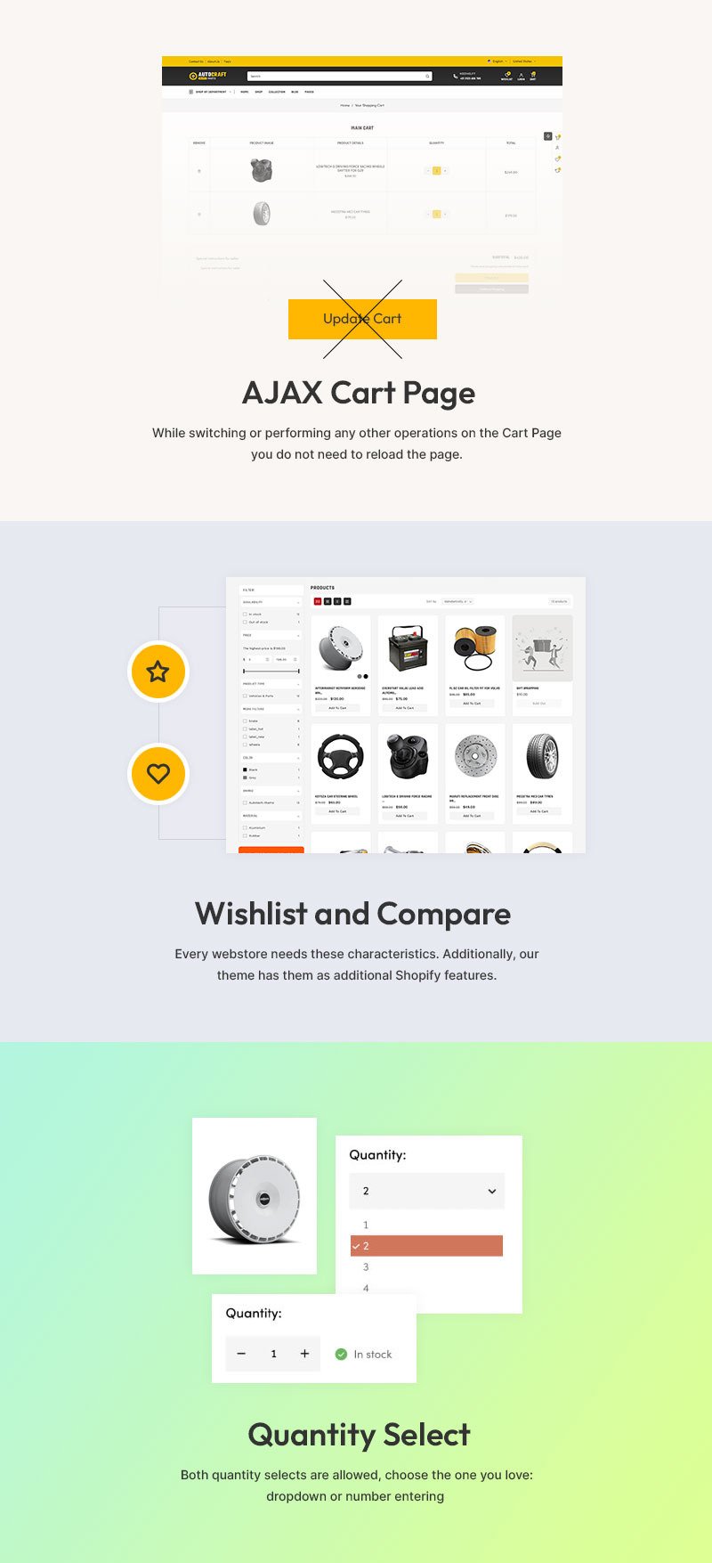 Autocraft - 汽车及零配件大型商店多用途 Shopify 2.0 响应式主题