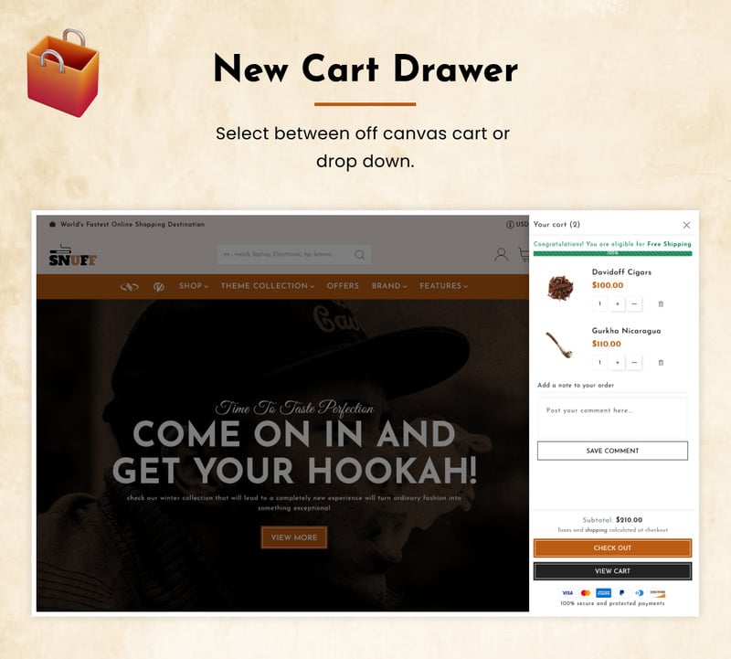 Snuff - Mega Cigar Super Store 2.0 Shopify 主题