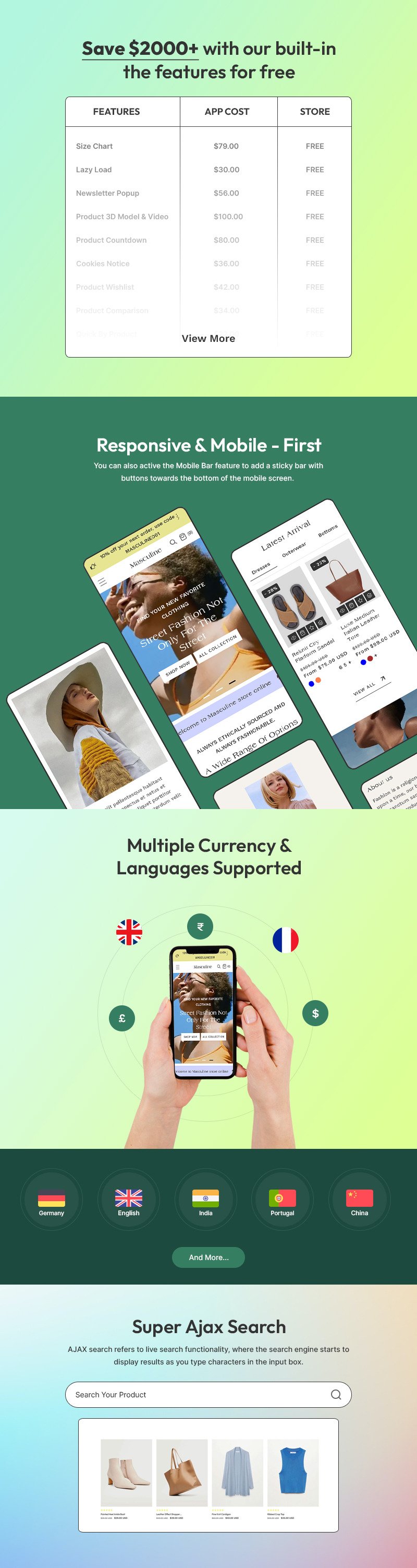 Masculine - 时尚商店 Shopify 2.0 响应式主题 #411498