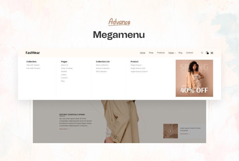 Fast Wear - 时装店最小 Bootstrap Shopify 主题