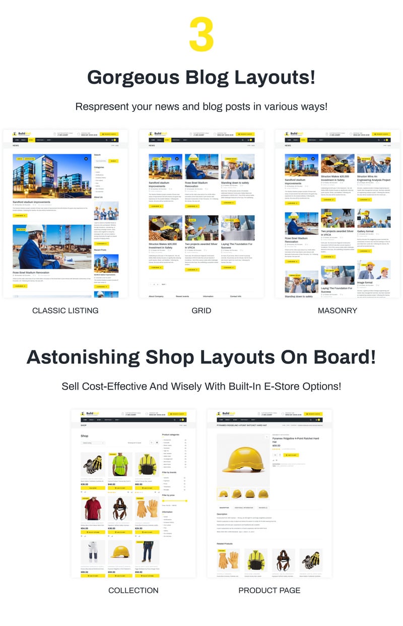 BuildWall - 建筑公司多用途 WordPress 主题 #53591