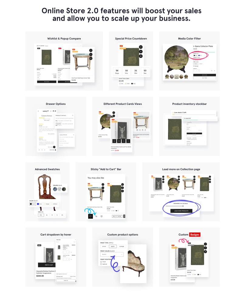 Vintagio - 古董店清洁在线商店 2.0 Shopify 主题 #79860