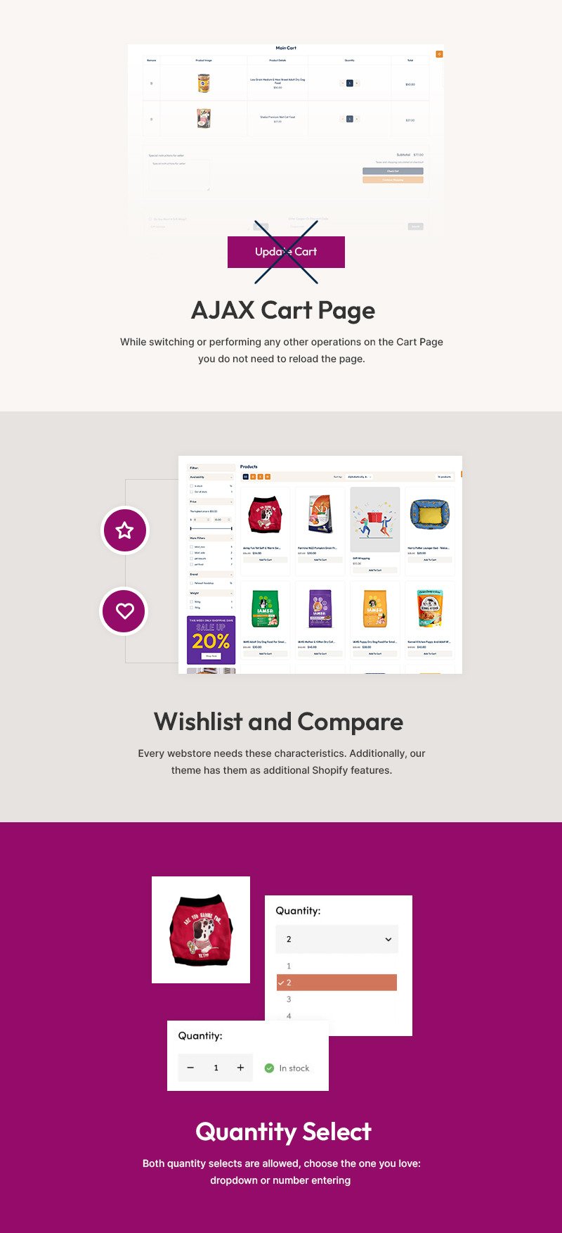 Petvilla-宠物食品和宠物商店多用途 Shopify 2.0 响应式主题