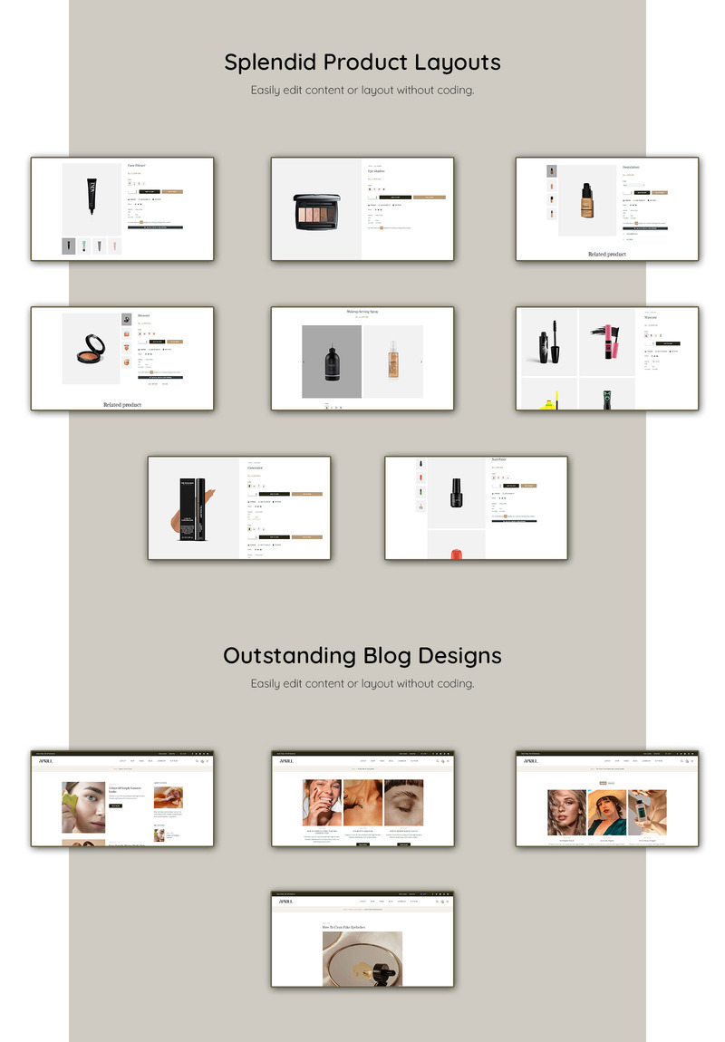 Aprill - 美容店 Shopify 主题 #346336