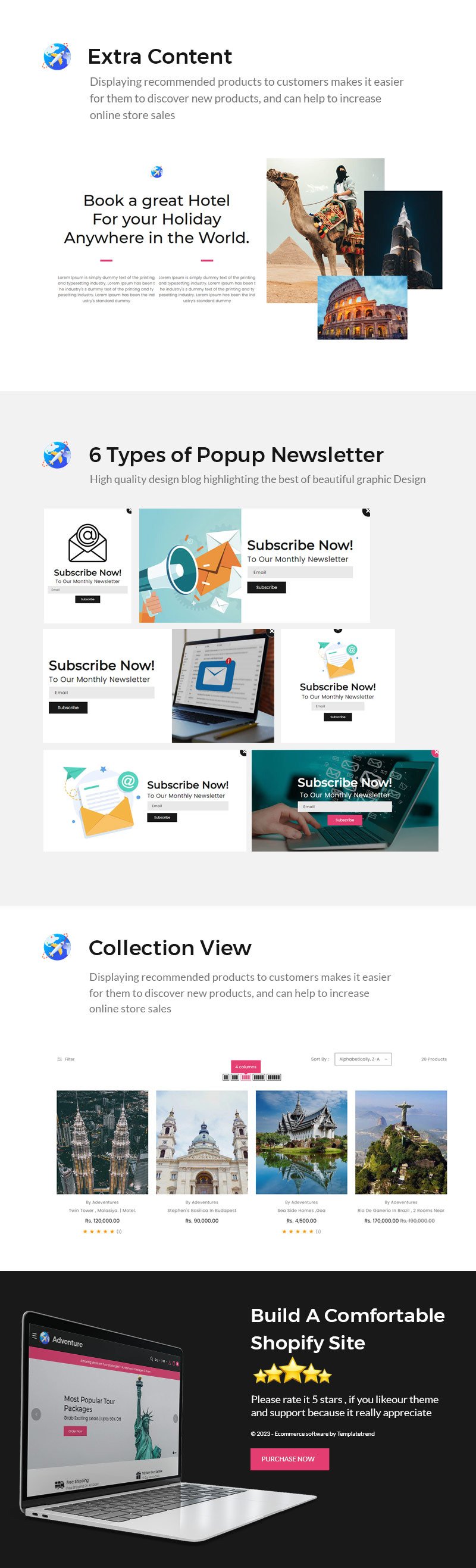 Adventure Online Ticket - Traveling Package Shopify OS 2.0 主题