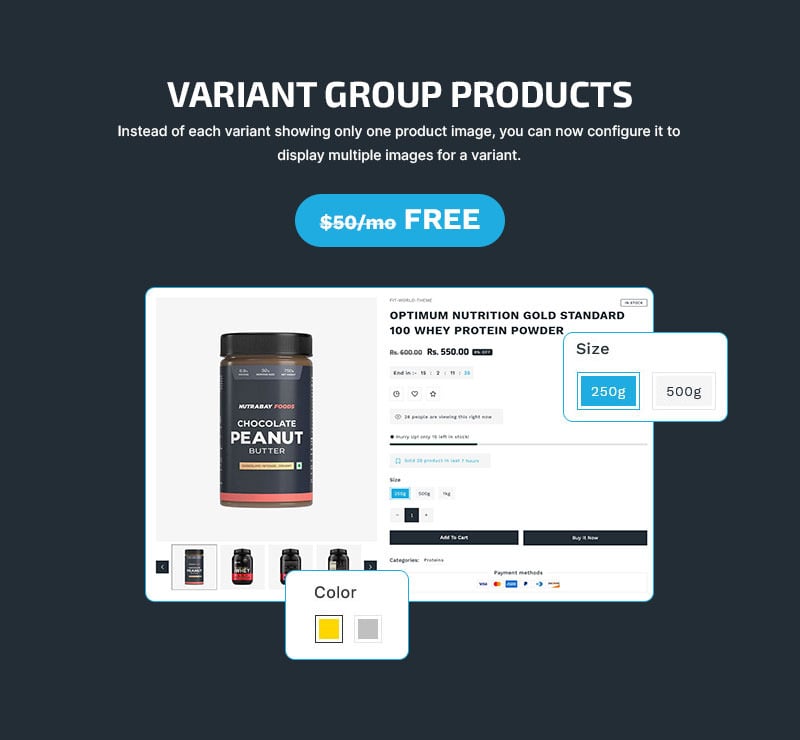 Fitworld - 健身房健身和万圣节时尚商店多用途 Shopify 2.0 响应式主题