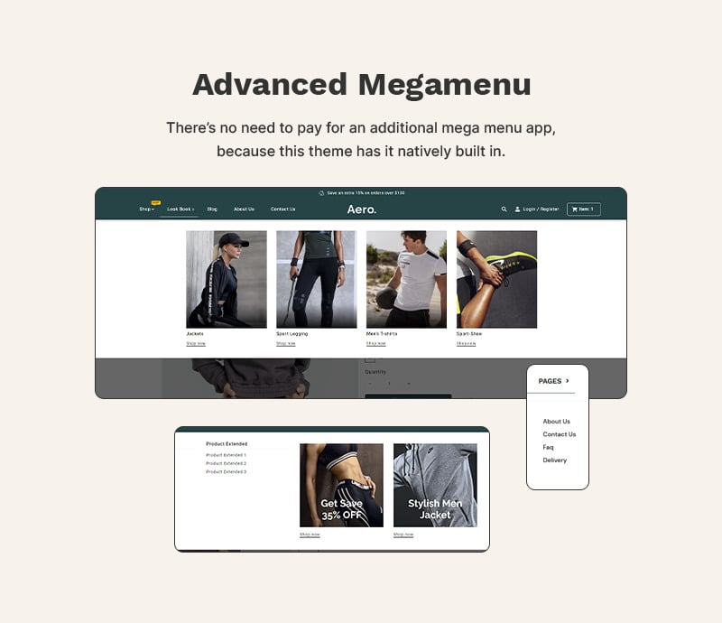 Aero - Sports and Gym Fashion & Accessory 高级 Shopify 2.0 多用途响应式主题