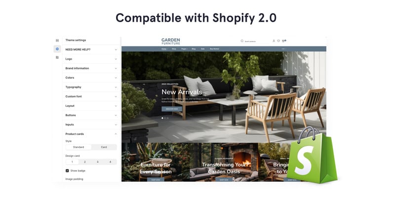 花园家具 - 家具和室内设计在线商店 2.0 Shopify 主题 #59042
