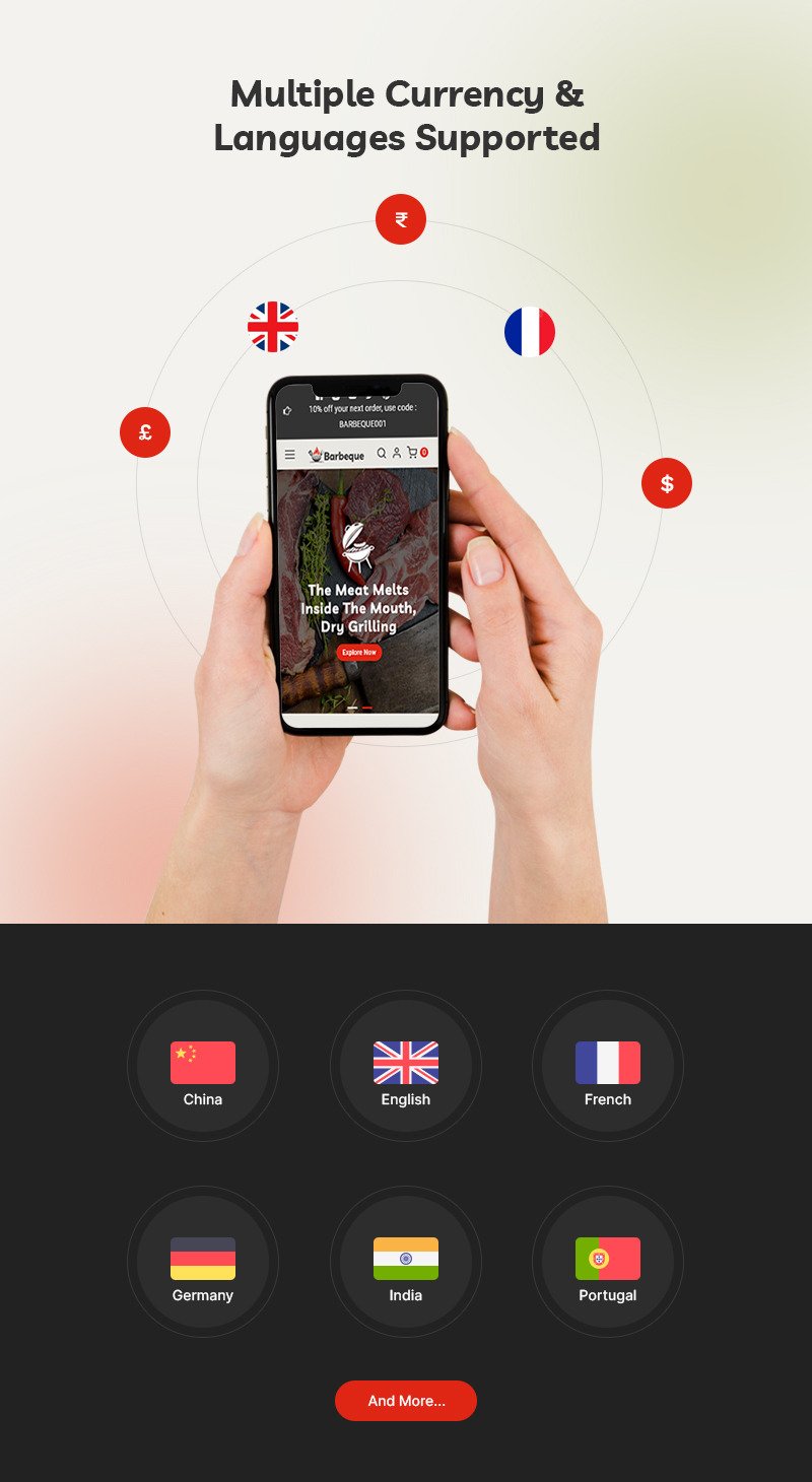 烧烤 - 烧烤、肉类食品和烧烤餐厅商店多用途 Shopify 2.0 响应式主题