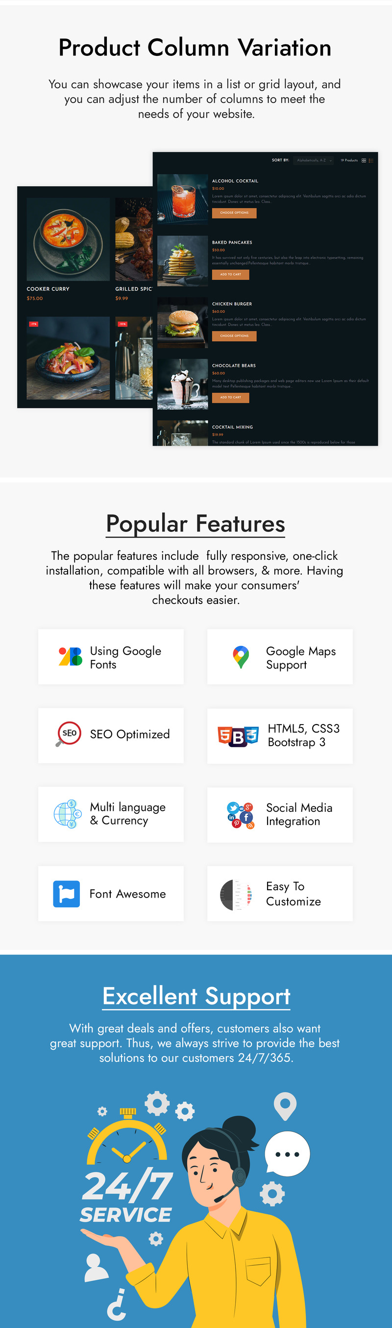 Bitesfood - 烧烤餐厅 Shopify 主题 #341075