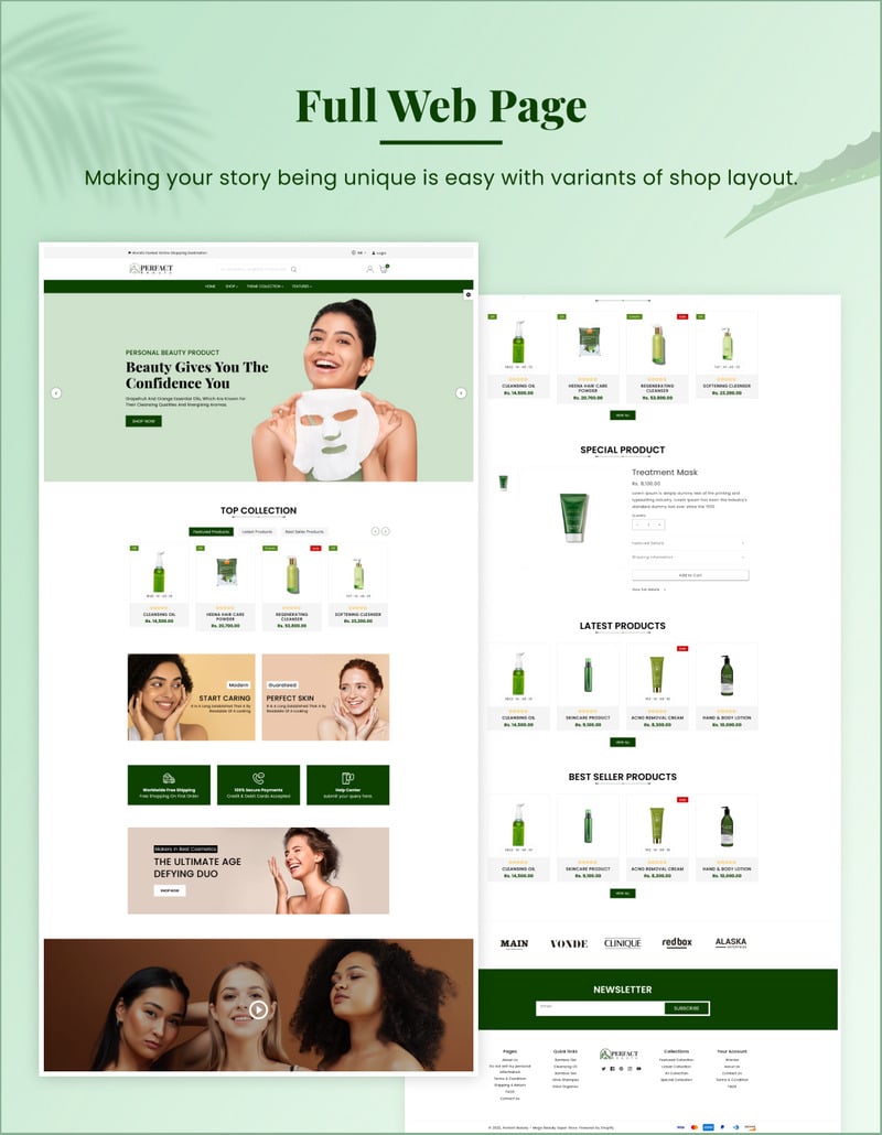 Perfect Beauty - Mega Beauty Shopify 2.0 高级响应主题