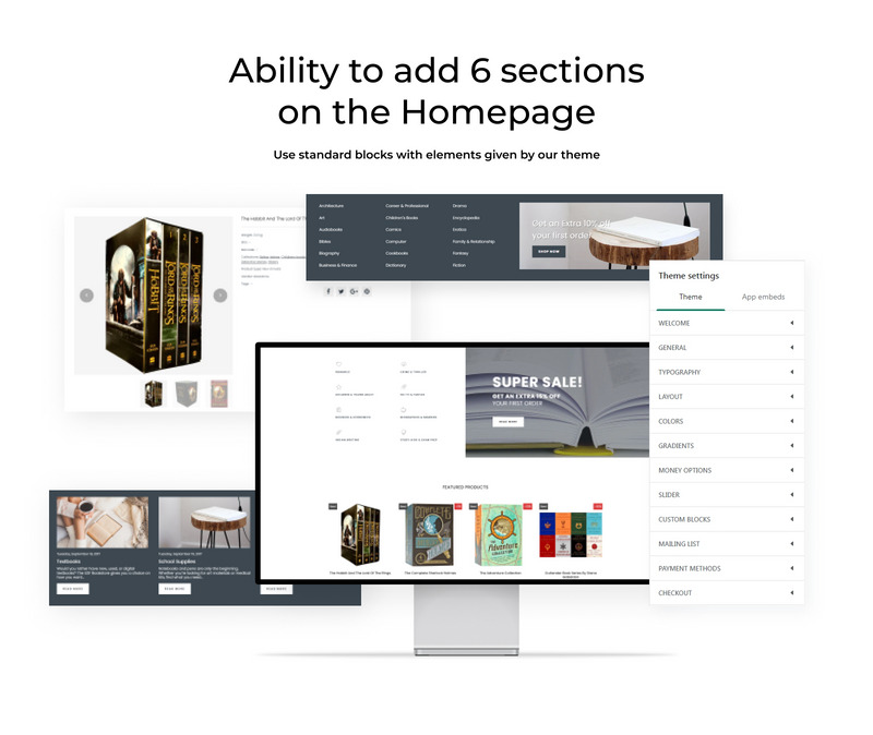 图书响应式Shopify主题 #64927