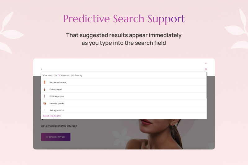 Ollia - 化妆品和美容、健康治疗 Shopify 2.0 主题 #347540