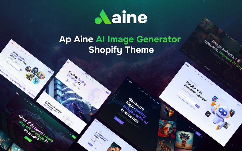 Ap Aine-AI 图像生成器 Shopify 主题 #424615