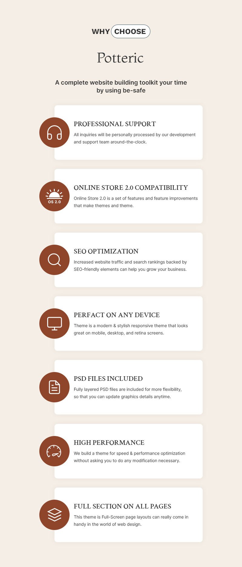 Potteric - 手工陶瓷和家居装饰多功能 Shopify 2.0 响应式主题