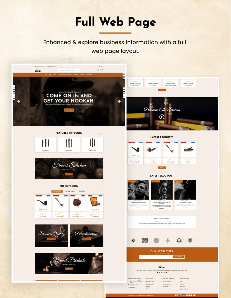 Snuff - Mega Cigar Super Store 2.0 Shopify 主题