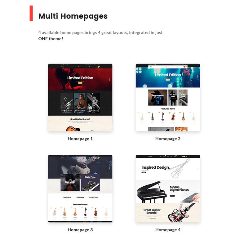 Tune - 原声乐器 Shopify 主题 #189487