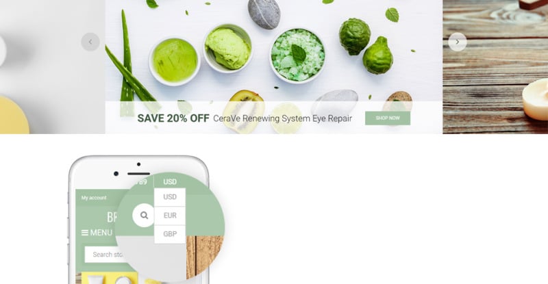 BeautyHouse-化妆品商店Shopify主题 #63389