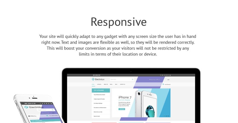 伊莱克斯-电子商店响应式Shopify主题 #63429