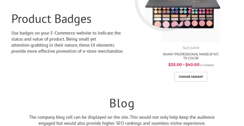 化妆品店响应式Shopify主题 #63571