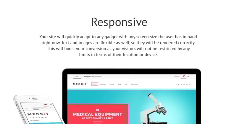医疗设备响应式Shopify主题 #63801