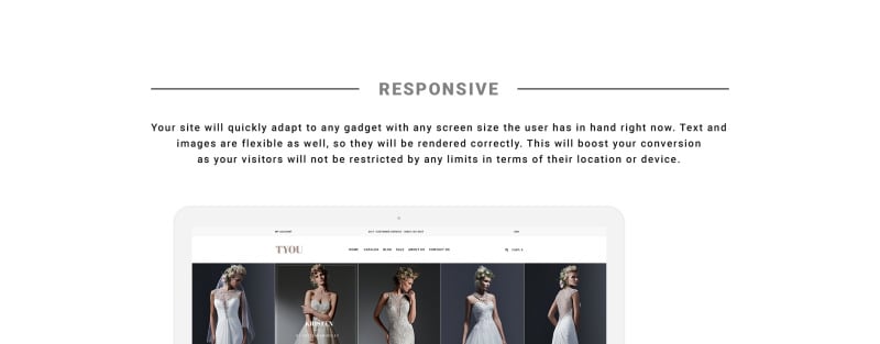婚礼商店响应式Shopify主题 #63913