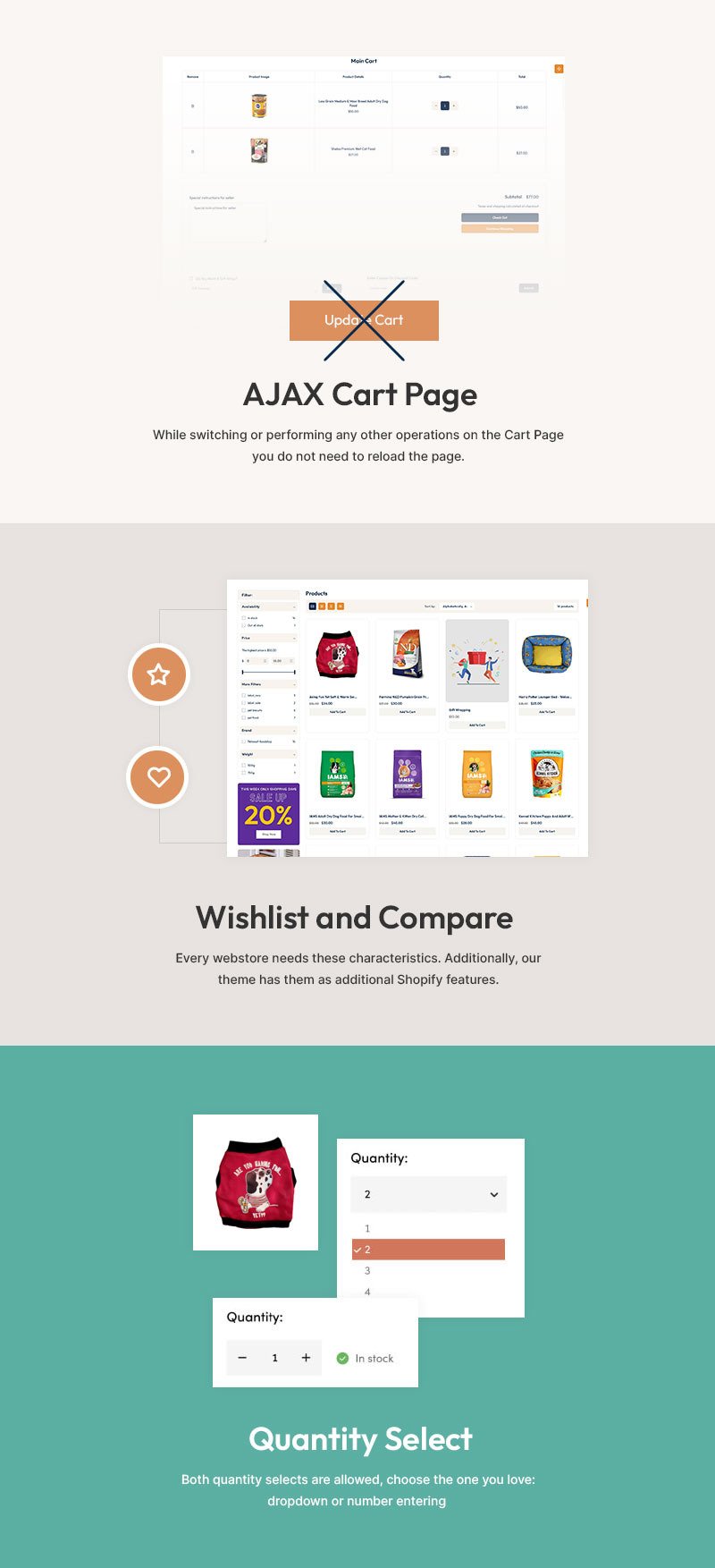 Petwild - 宠物时尚和宠物食品商店多用途 Shopify 2.0 响应式主题