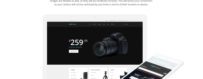 电子商店响应式Shopify主题 #64635