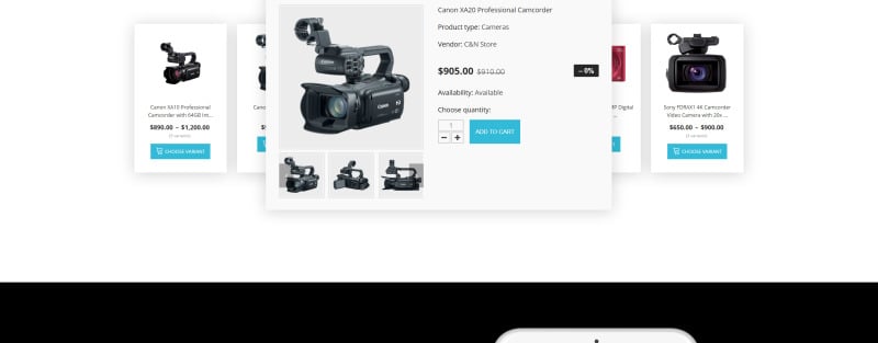 电子商店响应式Shopify主题 #64635