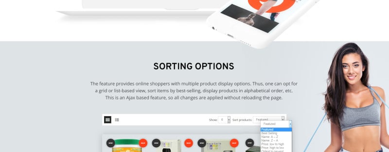 响应式营养商店 Shopify 主题 #64674