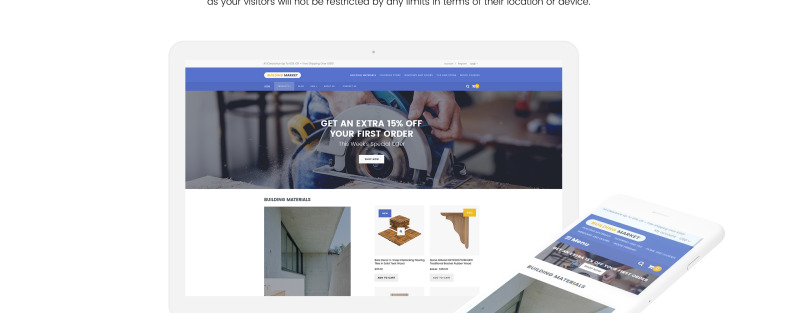 建材响应式Shopify主题 #64828